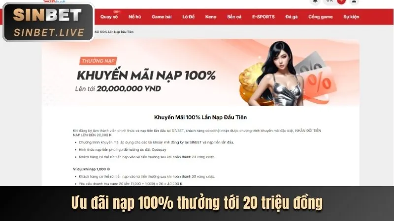 Thưởng chào mừng thành viên mới Bet 12